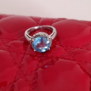 10k gold aquamarine ring
